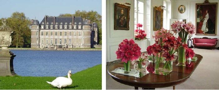 Le Château de Beloeil : son jardin à la française et ses amaryllis