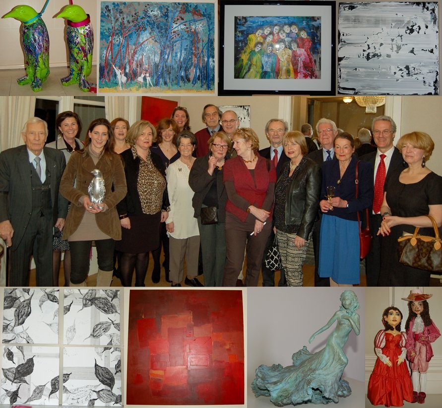 Vernissage de l'exposition des œuvres des membres artistes