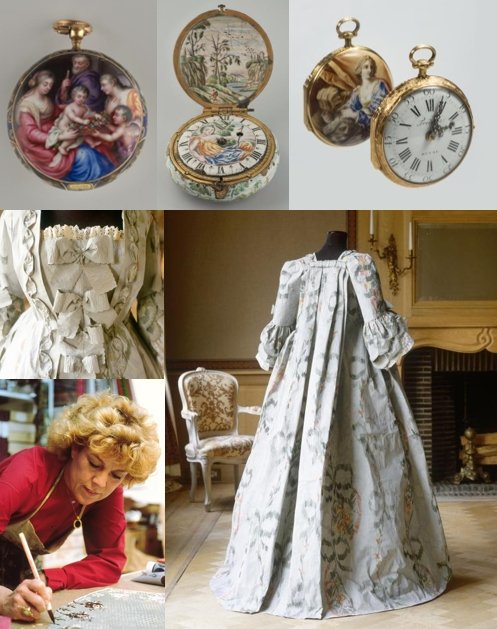 « Once upon a time - L'âge d'or de la montre émaillée » et les robes d’Isabelle de Borchgrave
