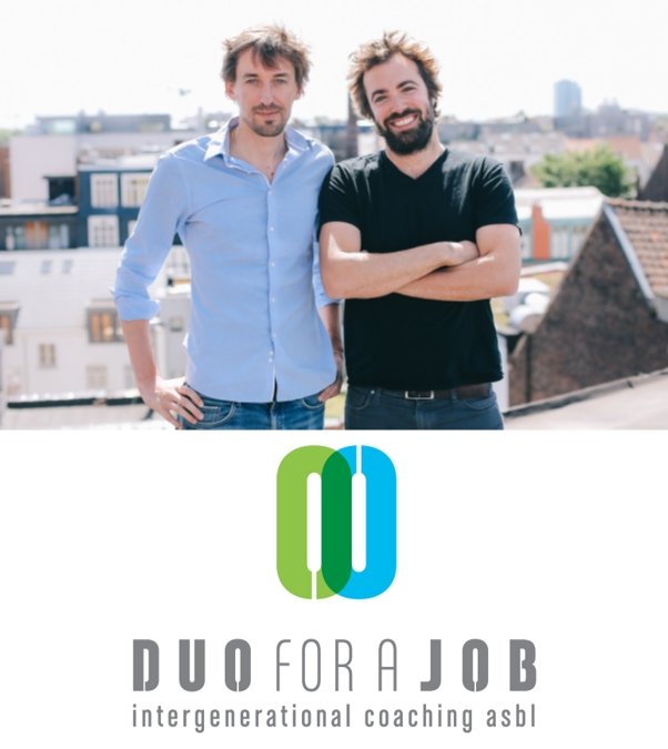 Frédéric Simonart et Matthieu Le Grelle, Co-fondateurs et Managing Directors de Duo for a Job