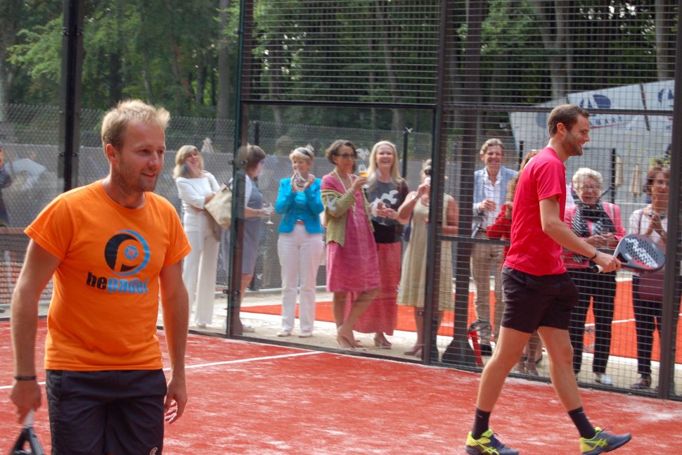 Initiation au padel avec Christophe Rochus et Laurent Montoisy
