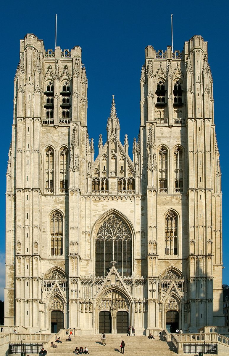 Les tours de la cathédrale des Saints Michel et Gudule