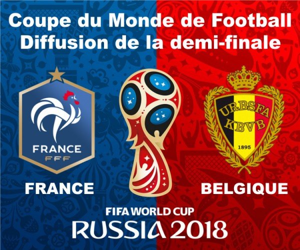 Diffusion du match France - Belgique au pool house