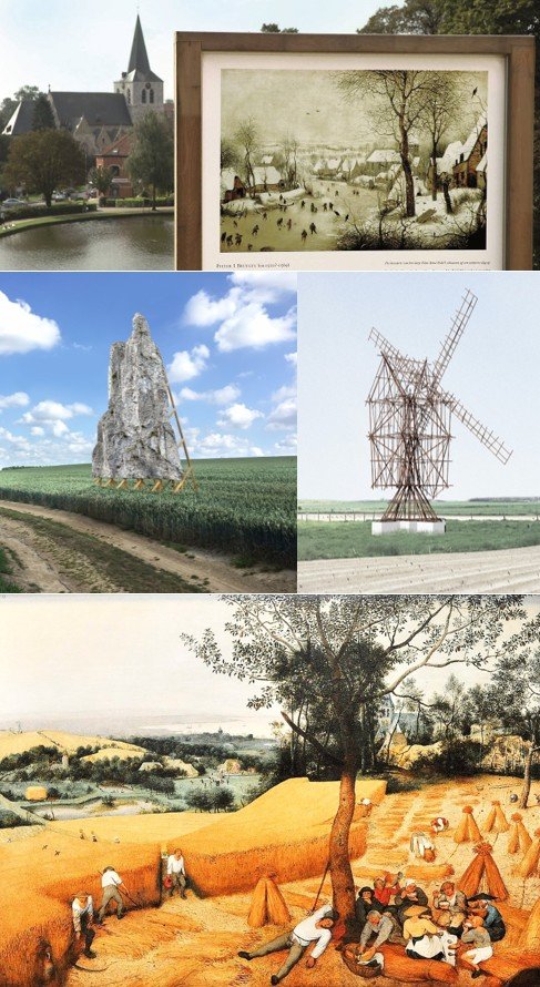Promenade d’art contemporain « Reconstruction d’un paysage », à Dilbeek