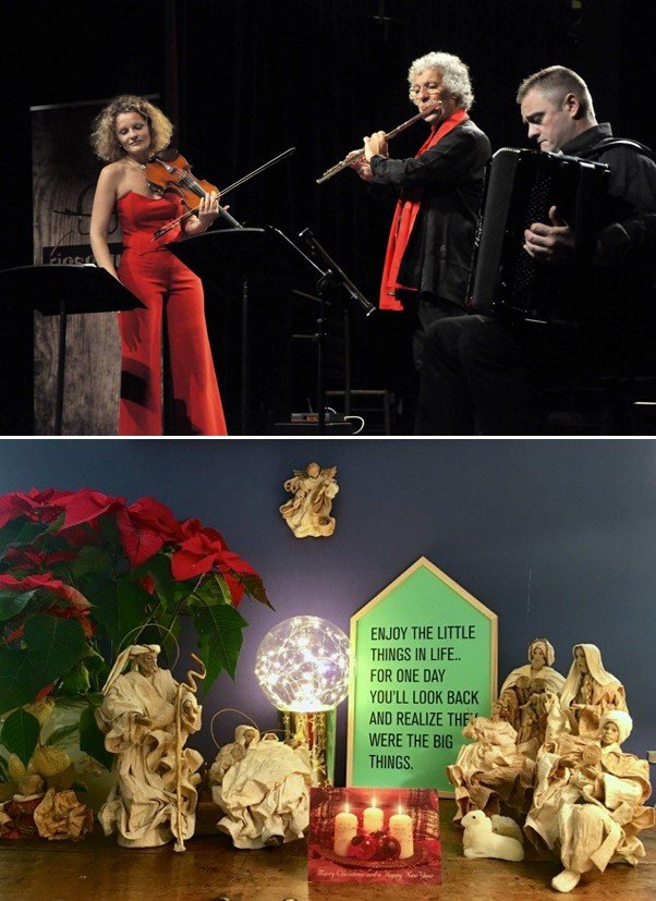Concert de Noël - Avec Marc Grauwels (flûte), Joëlle Strauss (chant et violon) et Christophe Delporte (accordéon)