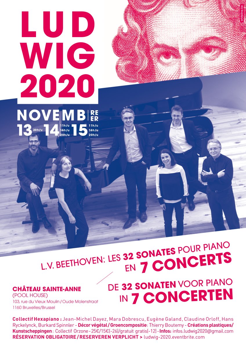 LUDWIG 2020 : L’intégrale des Sonates pour piano de Beethoven en 7 concerts - Reporté à 2021