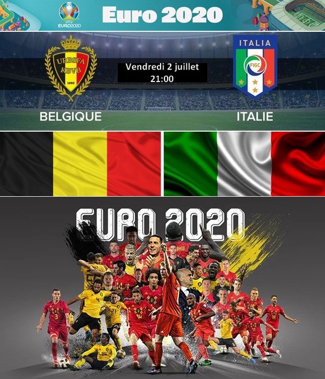 Buffet belgo-italien au pool house à l’occasion du match Belgique-Italie