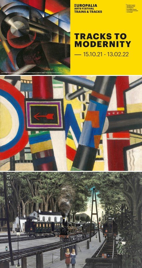 Europalia « Trains & Tracks »	: exposition « Voies de la Modernité »