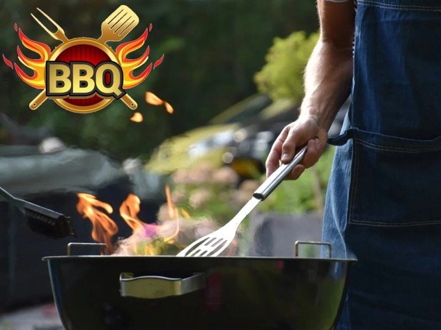 Barbecue de clôture de la piscine