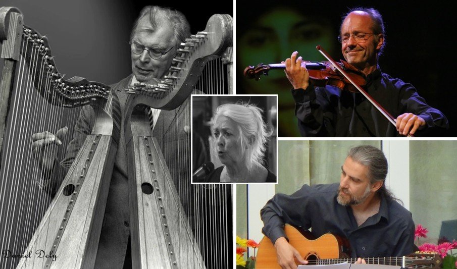 Concert au Château - Quatuor de harpe, violon, guitare et narration