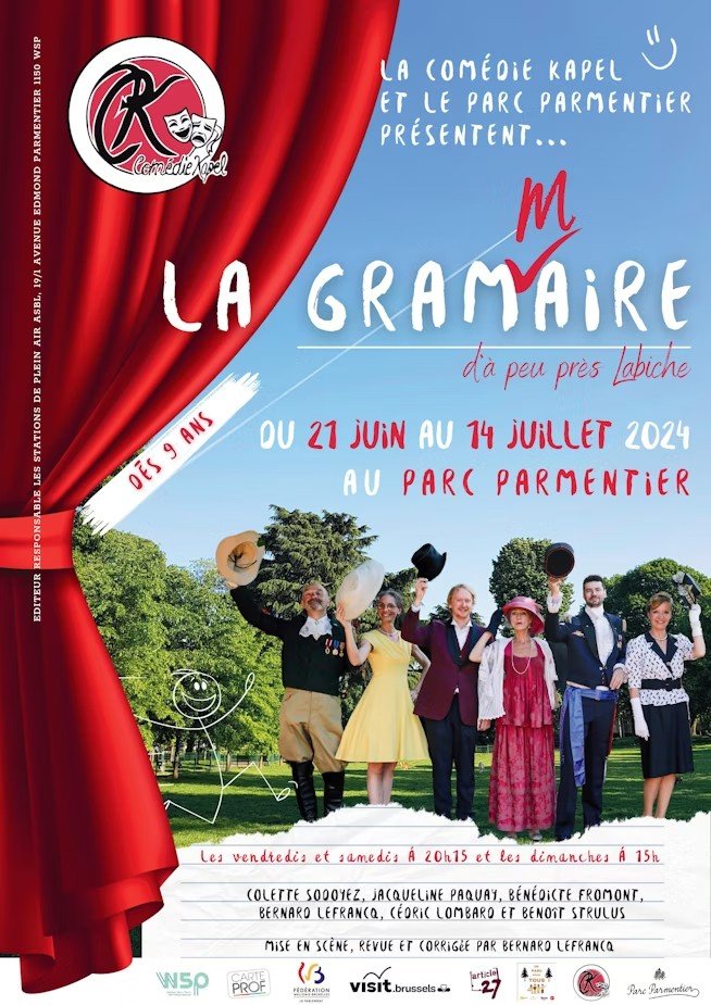 Théâtre en plein air au Parc Parmentier : « La grammaire », d’à peu près Labiche