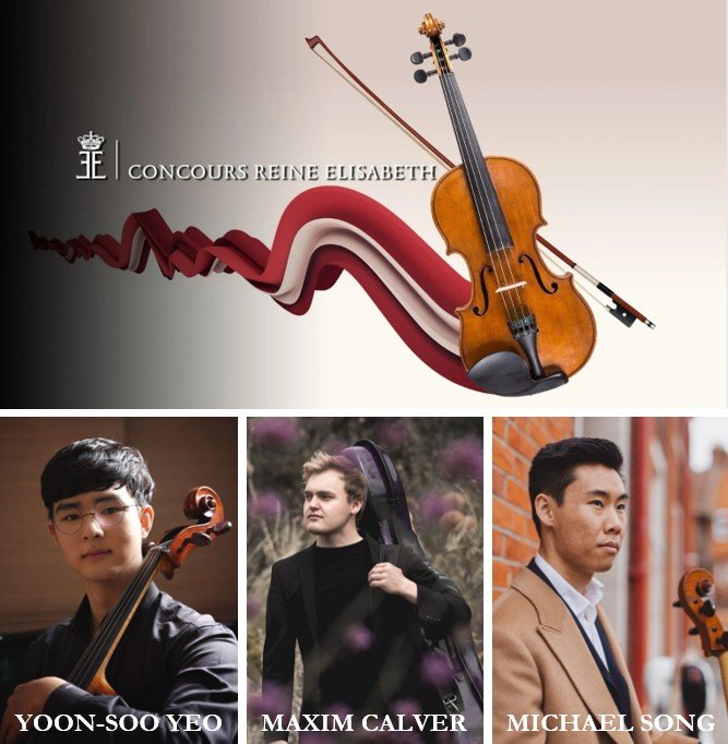 Récital de violoncelle au Château par trois candidats au Concours Reine Elisabeth 2026