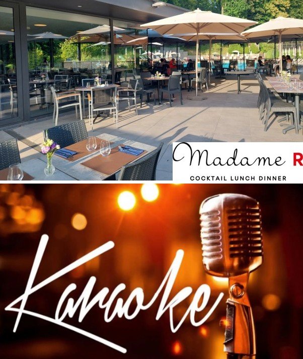 Buffet et karaoké au Poolhouse après le concert des membres